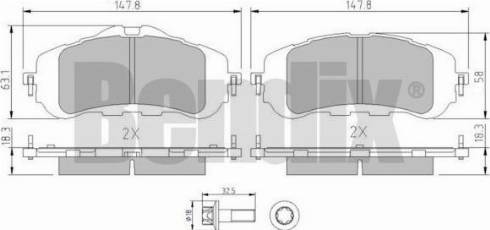 BENDIX 511173 - Bremžu uzliku kompl., Disku bremzes ps1.lv