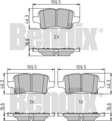 BENDIX 511322 - Bremžu uzliku kompl., Disku bremzes ps1.lv