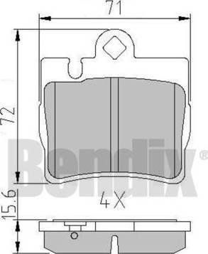 BENDIX 511299 - Bremžu uzliku kompl., Disku bremzes ps1.lv