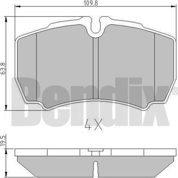 BENDIX 511269 - Bremžu uzliku kompl., Disku bremzes ps1.lv