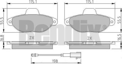 BENDIX 511203 - Bremžu uzliku kompl., Disku bremzes ps1.lv