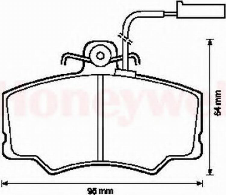 BENDIX 571433X - Bremžu uzliku kompl., Disku bremzes ps1.lv