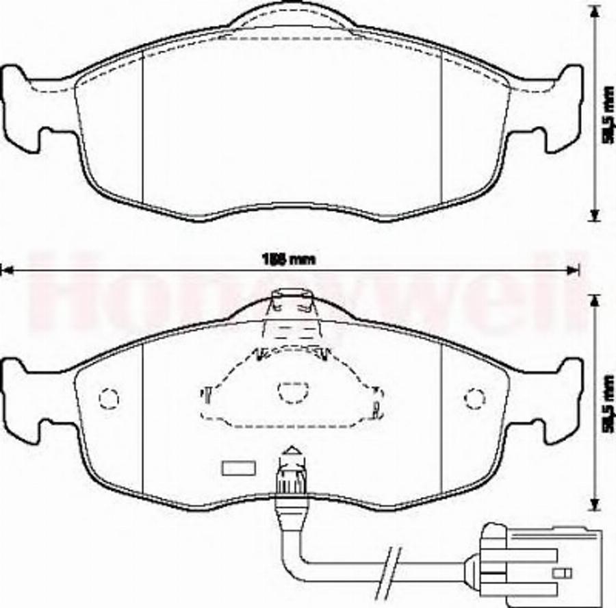 BENDIX 571522X - Bremžu uzliku kompl., Disku bremzes ps1.lv