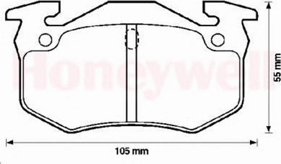 BENDIX 571334X - Bremžu uzliku kompl., Disku bremzes ps1.lv