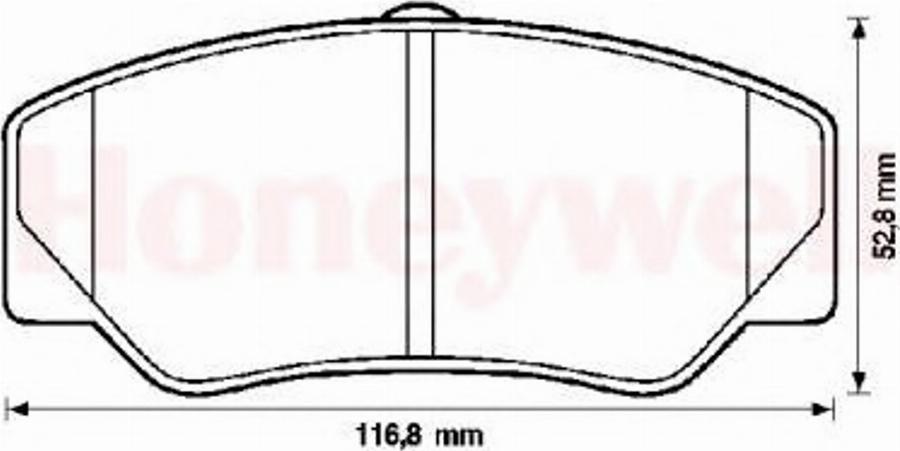 BENDIX 571336X - Bremžu uzliku kompl., Disku bremzes ps1.lv