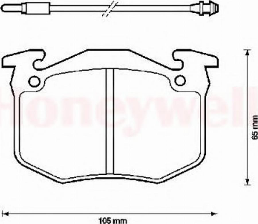 BENDIX 571262X - Bremžu uzliku kompl., Disku bremzes ps1.lv