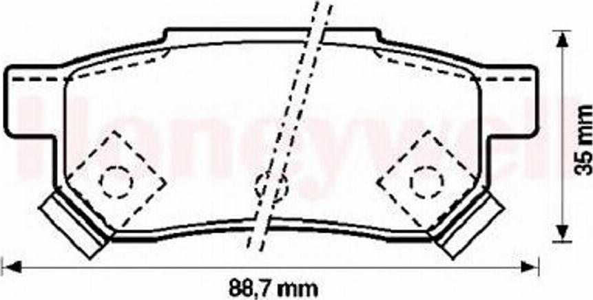 BENDIX 572137B - Bremžu uzliku kompl., Disku bremzes ps1.lv