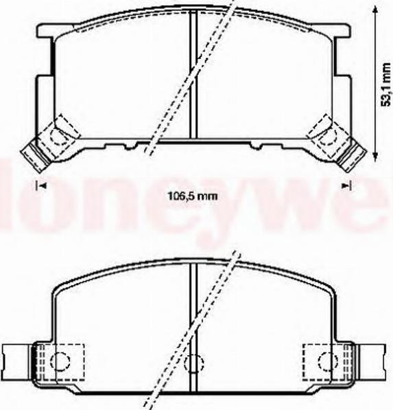 BENDIX 572172B - Bremžu uzliku kompl., Disku bremzes ps1.lv