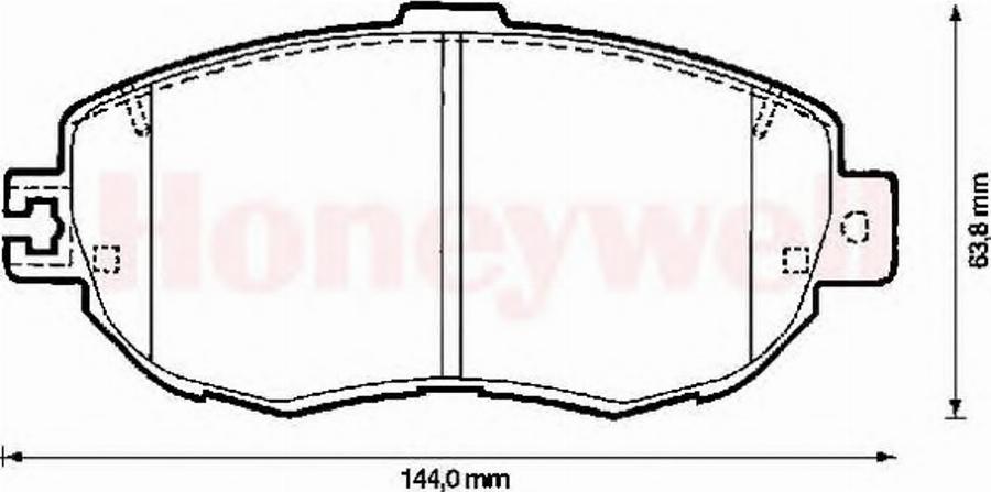 BENDIX 572380B - Bremžu uzliku kompl., Disku bremzes ps1.lv