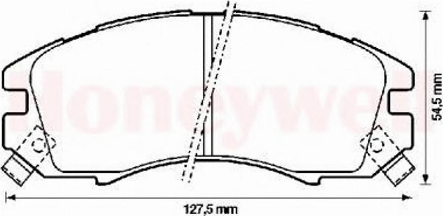 BENDIX 572275B - Bremžu uzliku kompl., Disku bremzes ps1.lv