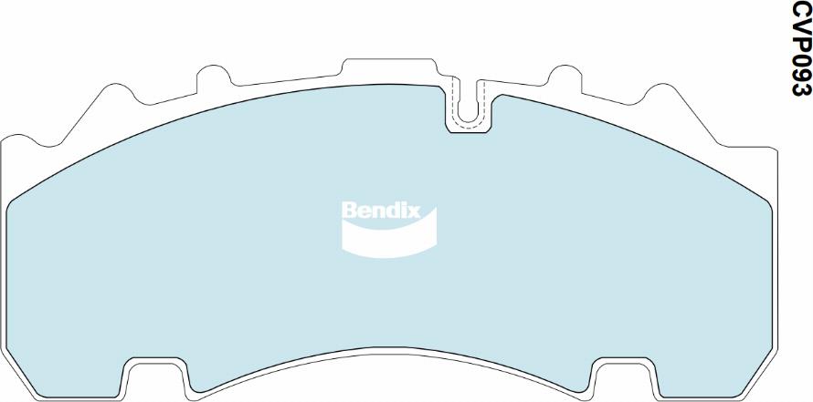 Bendix-AU CVP093 PT - Bremžu uzliku kompl., Disku bremzes ps1.lv