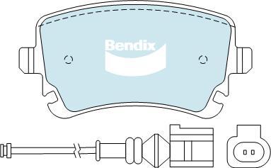 Bendix-AU DB1956 EURO+ - Bremžu uzliku kompl., Disku bremzes ps1.lv