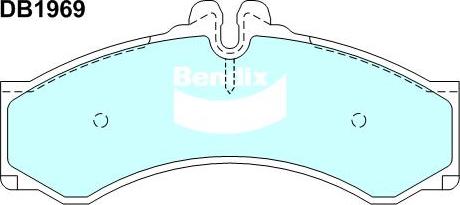 Bendix-AU DB1969 HD - Bremžu uzliku kompl., Disku bremzes ps1.lv