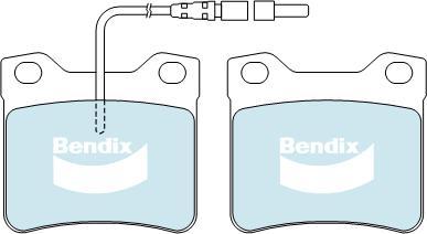 Bendix-AU DB1988 HD - Bremžu uzliku kompl., Disku bremzes ps1.lv