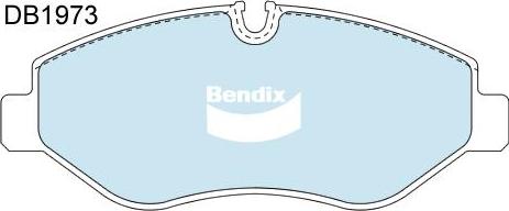 Bendix-AU DB1973 EURO+ - Bremžu uzliku kompl., Disku bremzes ps1.lv