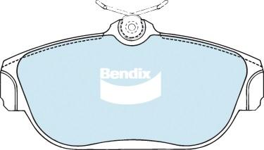 Bendix-AU DB1198 EURO+ - Bremžu uzliku kompl., Disku bremzes ps1.lv