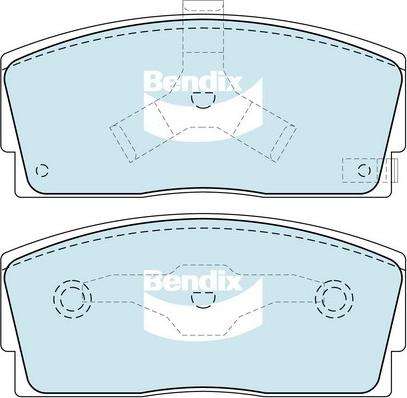 Bendix-AU DB1125 GCT - Bremžu uzliku kompl., Disku bremzes ps1.lv