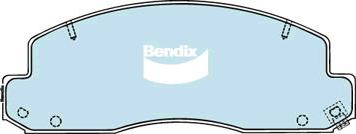 Bendix-AU DB1293 -4WD - Bremžu uzliku kompl., Disku bremzes ps1.lv