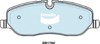 Bendix-AU DB1780 -4WD - Bremžu uzliku kompl., Disku bremzes ps1.lv