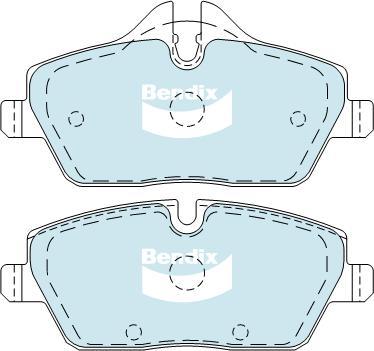 Bendix-AU DB1782 EURO+ - Bremžu uzliku kompl., Disku bremzes ps1.lv