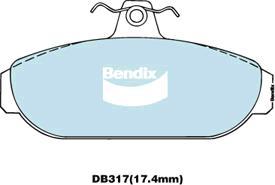 Bendix-AU DB317 GCT - Bremžu uzliku kompl., Disku bremzes ps1.lv