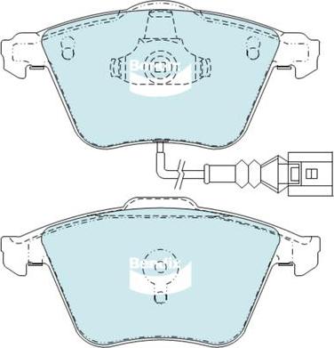 Bendix-AU DB2402 EURO+ - Bremžu uzliku kompl., Disku bremzes ps1.lv