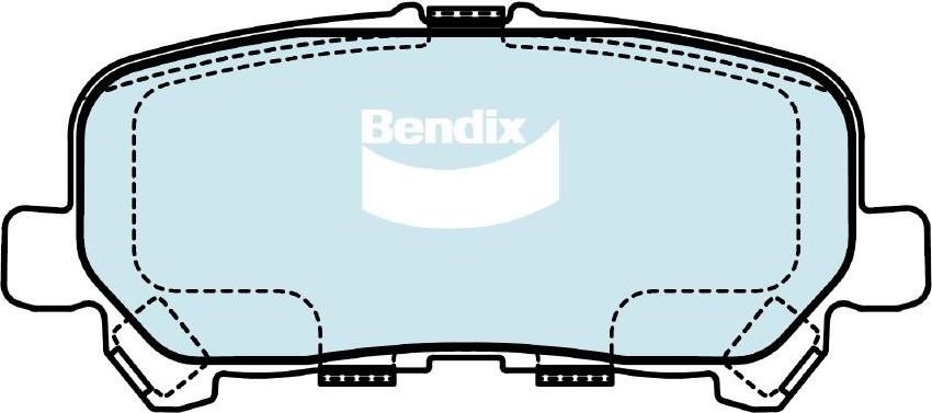 Bendix-AU DB2526 HD - Bremžu uzliku kompl., Disku bremzes ps1.lv