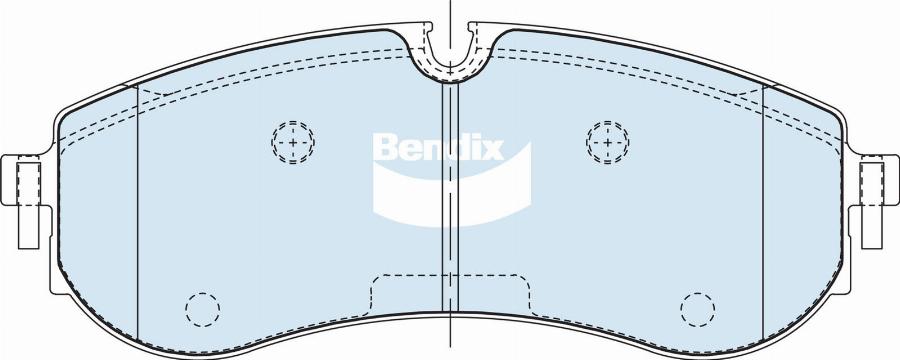 Bendix-AU DB2684 HD - Bremžu uzliku kompl., Disku bremzes ps1.lv