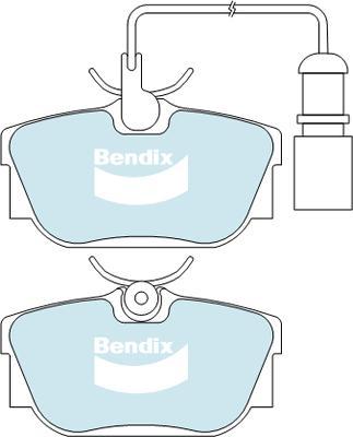 Bendix-AU DB2055 HD - Bremžu uzliku kompl., Disku bremzes ps1.lv