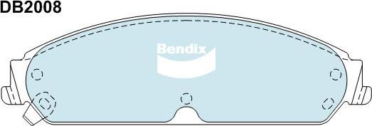 Bendix-AU DB2008 GCT - Bremžu uzliku kompl., Disku bremzes ps1.lv