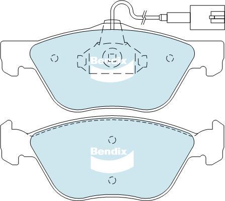 Bendix-AU DB2037 EURO+ - Bremžu uzliku kompl., Disku bremzes ps1.lv