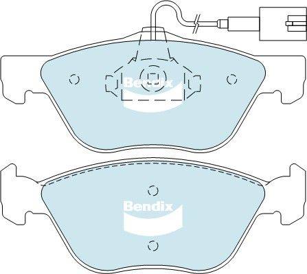 Bendix-AU DB2037 HD - Bremžu uzliku kompl., Disku bremzes ps1.lv