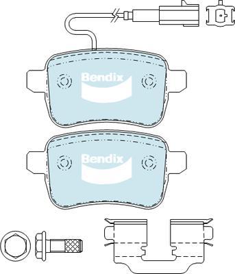 Bendix-AU DB2344 EURO+ - Bremžu uzliku kompl., Disku bremzes ps1.lv