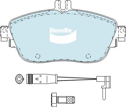 Bendix-AU DB2315 EURO+ - Bremžu uzliku kompl., Disku bremzes ps1.lv