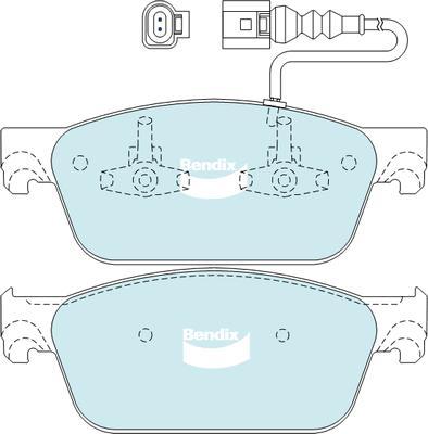 Bendix-AU DB2200 HD - Bremžu uzliku kompl., Disku bremzes ps1.lv