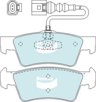 Bendix-AU DB2201 EURO+ - Bremžu uzliku kompl., Disku bremzes ps1.lv