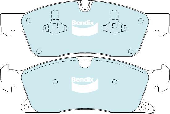 Bendix-AU DB2216 HD - Bremžu uzliku kompl., Disku bremzes ps1.lv