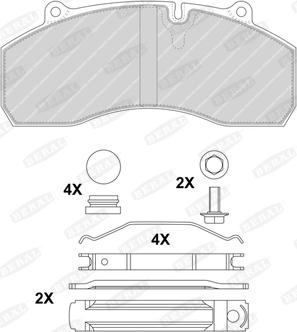 Beral 2912030004195504 - Bremžu uzliku kompl., Disku bremzes ps1.lv
