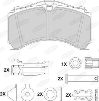 Beral 2924435004172213 - Bremžu uzliku kompl., Disku bremzes ps1.lv