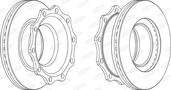 Beral BCR203A - Bremžu diski ps1.lv