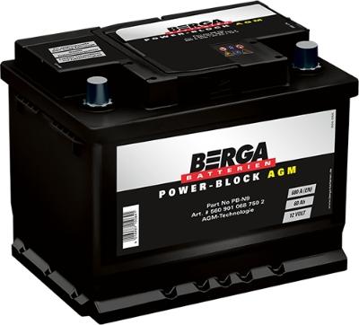 BERGA 5609010687502 - Startera akumulatoru baterija ps1.lv