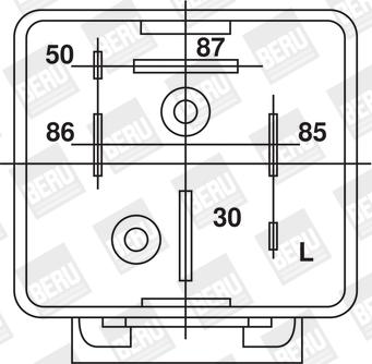 BorgWarner (BERU) GR033 - Relejs, Palaišanas iekārta ps1.lv