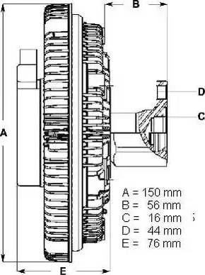 BorgWarner (BERU) LK070 - Sajūgs, Radiatora ventilators ps1.lv