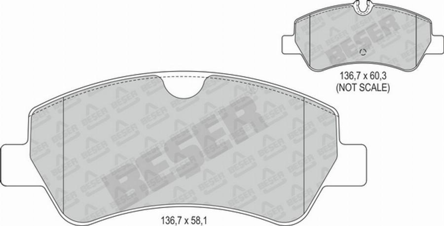 Beser 4175 - Bremžu uzliku kompl., Disku bremzes ps1.lv