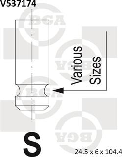 BGA V537174 - Izplūdes vārsts ps1.lv