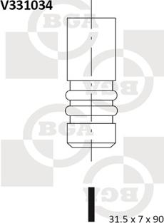 BGA V331034 - Izplūdes vārsts ps1.lv