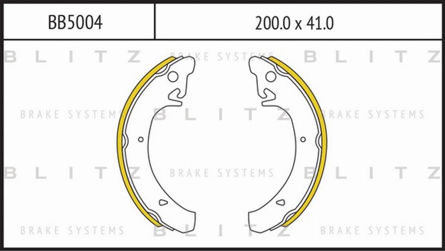 Blitz BB5004 - Bremžu loku komplekts ps1.lv