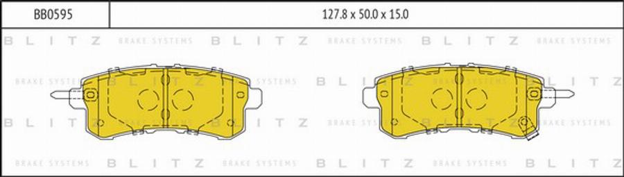 Blitz BB0595 - Bremžu uzliku kompl., Disku bremzes ps1.lv