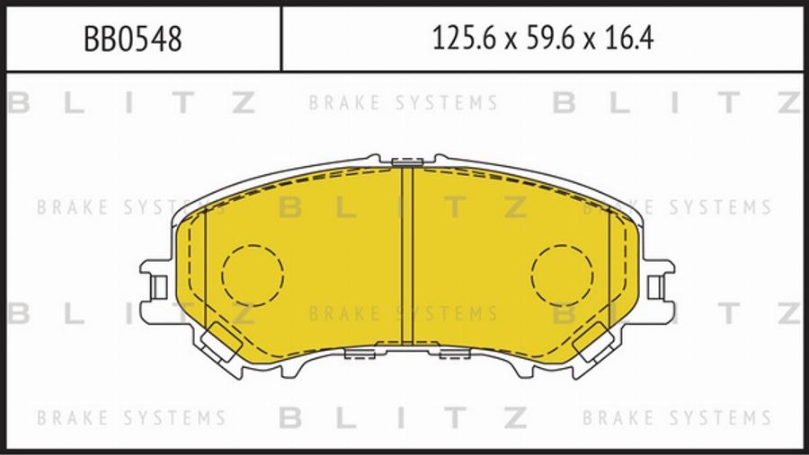 Blitz BB0548 - Bremžu uzliku kompl., Disku bremzes ps1.lv