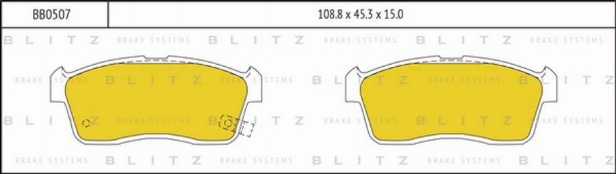 Blitz BB0507 - Bremžu uzliku kompl., Disku bremzes ps1.lv